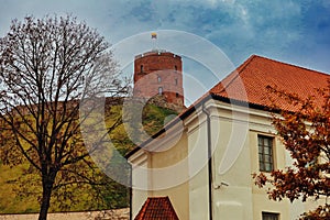 Gediminas` Tower , Vilnius , Lithuania , Europ Gedimino pilies bokÅ¡tas