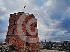 Gediminas` Tower , Vilnius , Lithuania , Europ Gedimino pilies bokÅ¡tas