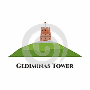 Gediminas` Tower in Vilnius, Lithuania. Recommend to take a visit. World countries cities vacation travel sightseeing landmarks.
