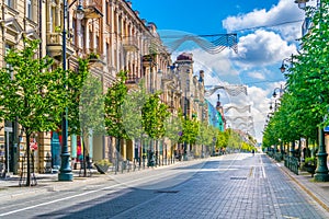 Gedimino prospektas (Gediminas Avenue) is the main street in Vilnius, Lithuania...IMAGE