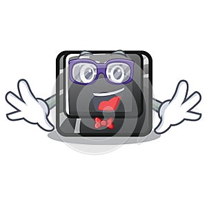 Geek button esc in the shape mascot