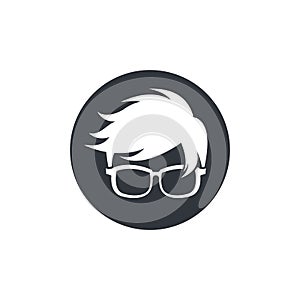 Geek logo template vector icon