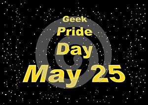 Geek Pride Day vector