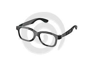 Geeky funny black glasses photo