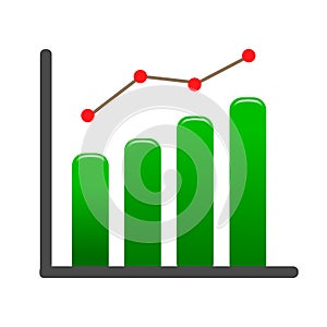 Geen graph icon â€“ vector