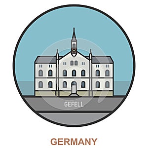 Gefell. Cities and towns in Germany