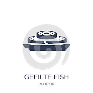 Gefilte Fish icon. Trendy flat vector Gefilte Fish icon on white