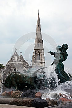 Gefion fountain. Copenhagen.