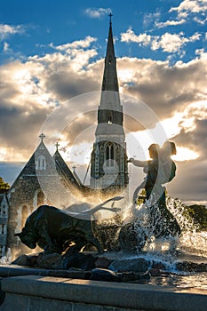 Gefion fountain. Copenhagen, Denmark