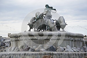 Gefion Fountain Gefionspringvandet, Copenhagen, Denmark