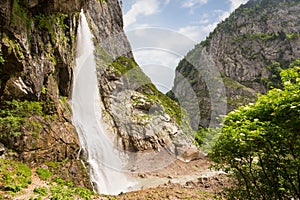 Gegsky waterfall in the forest photo