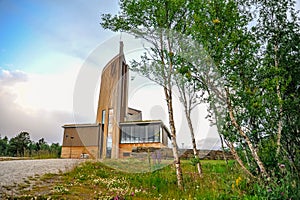 GEILO, NORWAY: Geilo cultural church in the parish of Hol, Geilo, Norway