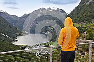 Geiranger Fiord Geirangerfjord in Norway