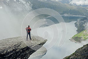 Geiranger fjord, Beautiful Nature Norway panorama. Nature photog