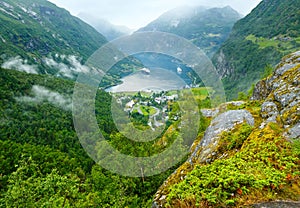 Geiranger Fjord (Norge) summer view