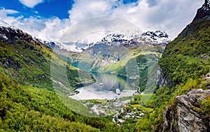 Geiranger fjord, Norway. photo