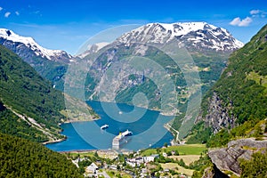 Geiranger fjord photo