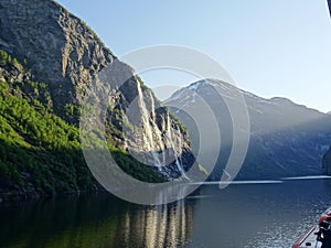 Geiranger fjord - norway in spring