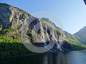 Geiranger fjord - norway in spring