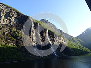 Geiranger fjord - norway in spring