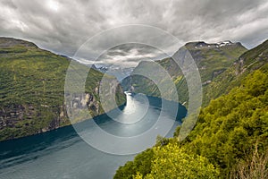 Geirangerfjord seen from viewpoint