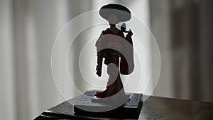 Geisha doll miniature silhouette photo2