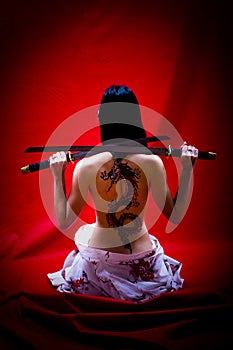 Geisha with Tattoo