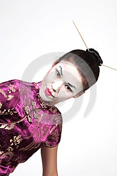 Geisha Woman Angled photo