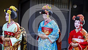 Geisha women in Kyoto, Japan