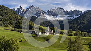 Geisler Dolomites Autumn Magdalena