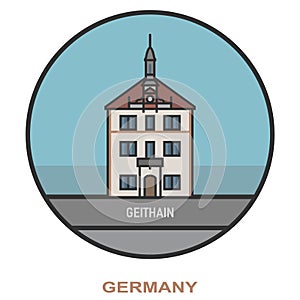Geithain. Cities and towns in Germany