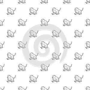 Gelada monkey pattern seamless
