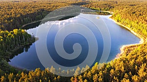 Gelas lake in the spring