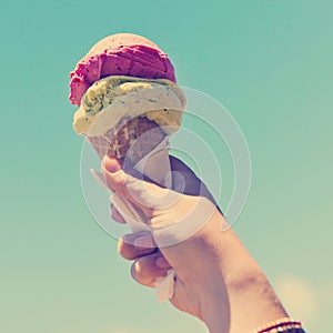 Gelati Ice Cream Cone With Hand