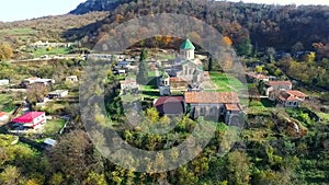 Gelati orthodox monastery, Georgia, aerial