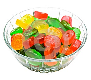 Gelatin desserts in bowl