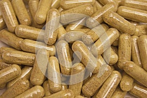 Gelatine capsules background