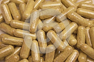 Gelatine capsules background