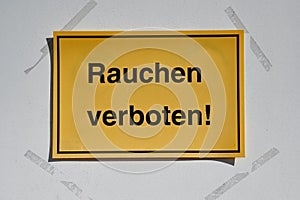 Rauchen verboten Schild photo