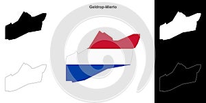 Geldrop-Mierlo outline map photo