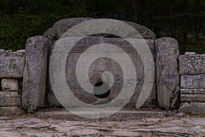 Gelendzhik district, ancient dolmens in the valley of the river Zhane.