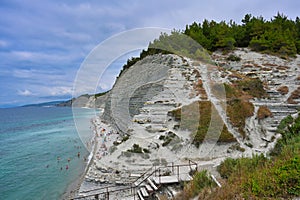 Steep descent to Sosnovka beach in Gelendzhik