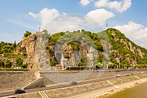 Gellert hill in Budapest, Hungary