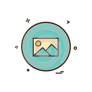 gellery basic ui icon design vector