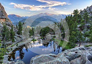 Gem Lake and Longs Peak Sunset