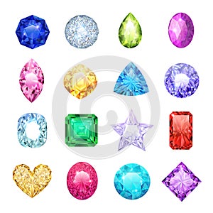 Gem Realistic Icon Set