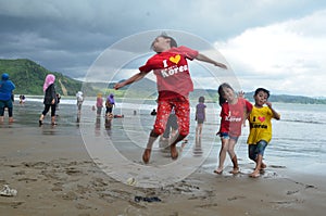 Gemah beach beautiful lanscap