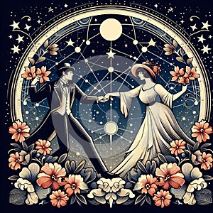 Gemini represents the zodiac sign of people born between May 21 and June 21. photo