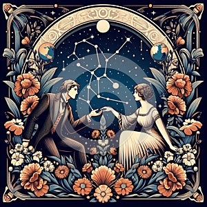 Gemini represents the zodiac sign of people born between May 21 and June 21. photo