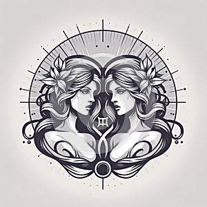 Gemini represents the zodiac sign of people born between May 21 and June 21. photo